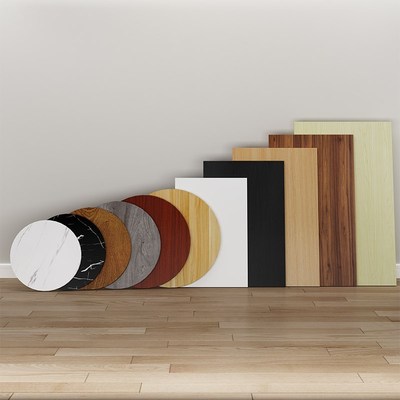 圆桌面板定制家用单独桌面板小圆形临时实木圆桌面台面板茶几木板