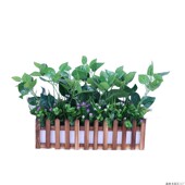 幼儿园木栅栏仿真装 饰婚庆场地布置假 商场美陈装