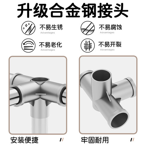 卧室组装布钢管加粗加固结实耐用布衣橱出租房用