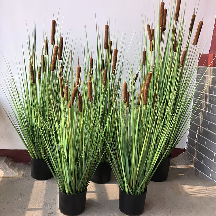 仿真芦苇草水蜡假花绿植物家居客厅橱窗装饰摆件落地盆栽