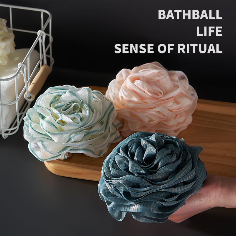 沐浴球洗澡浴花球高档不散超柔搓澡洗浴球两用澡球轻松起泡泡澡球
