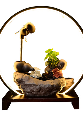 悬壶流水招财客厅装饰摆件创意桌面天壶加湿摆设乔迁开业送礼