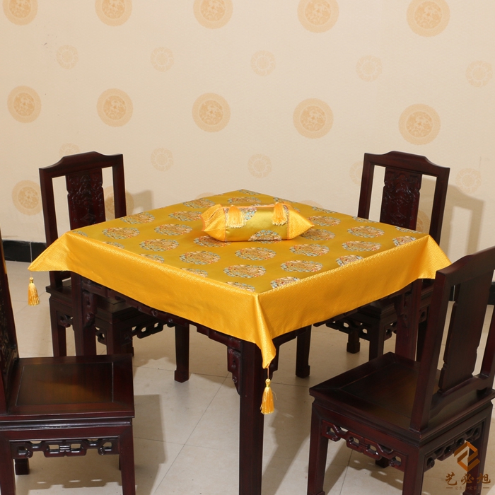 热卖中式餐桌定做桌旗防水防油桌布茶几布艺桌垫隔热垫定制方桌布