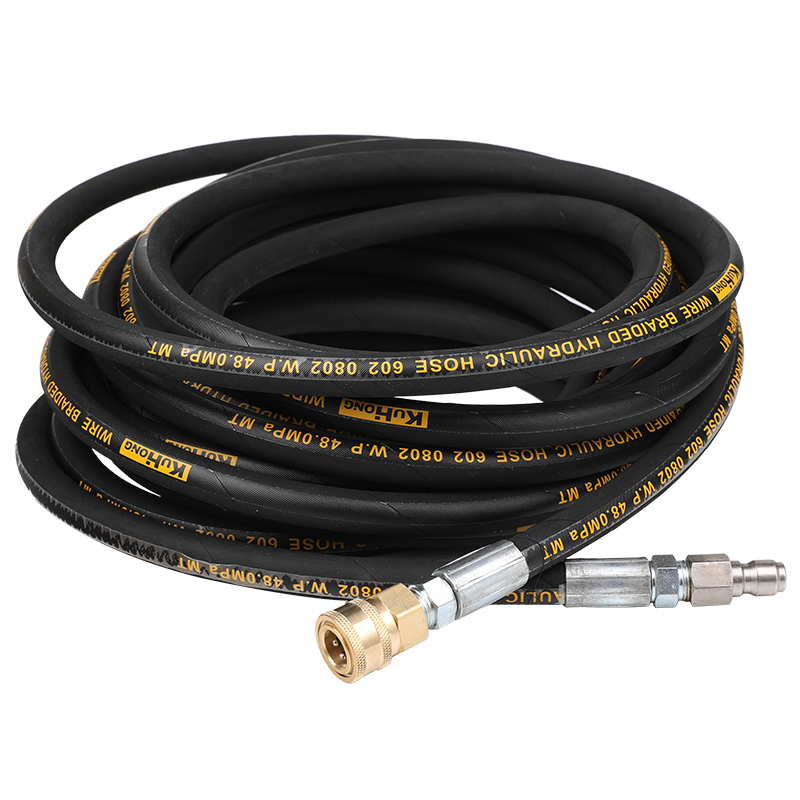 八分之三快插超高压清洗机工业洗车机洗车器刷车出水管层钢丝管