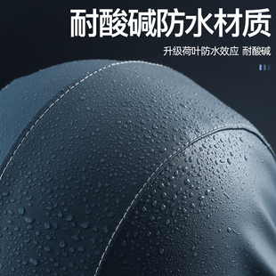 防化学品耐酸碱防水劳保面罩喷砂帽披肩帽防尘防护面具内置安全帽