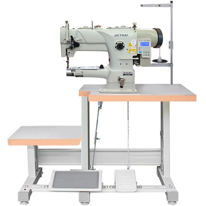 京泰GC246V自动润滑细小缝台筒式三同步综合送料高头车包边缝纫机