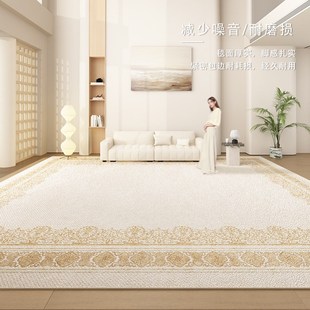 法式素色地毯客厅2新款免洗擦欧式房间卧室沙发茶几地垫家用