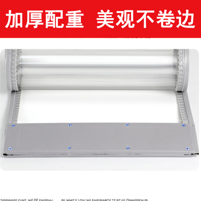 W卷帘门夏季皮帘子全磁条厨房超市空调门帘商用透明磁吸专用磁铁