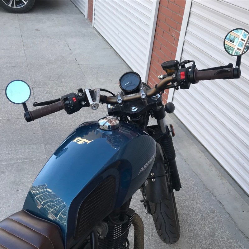 适用凯越0F 0F改装车把后视镜CM00 0龙头手把反光镜