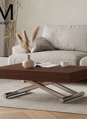 nui升降伸缩茶几变餐桌一体两用小户型茶几