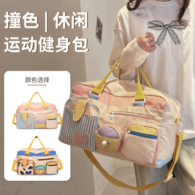休闲运动健身包女个性小众大容量