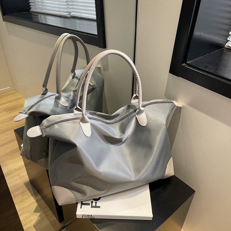 女士短途旅行包新款大容量英伦风出差行李背包手提单肩运动健身包