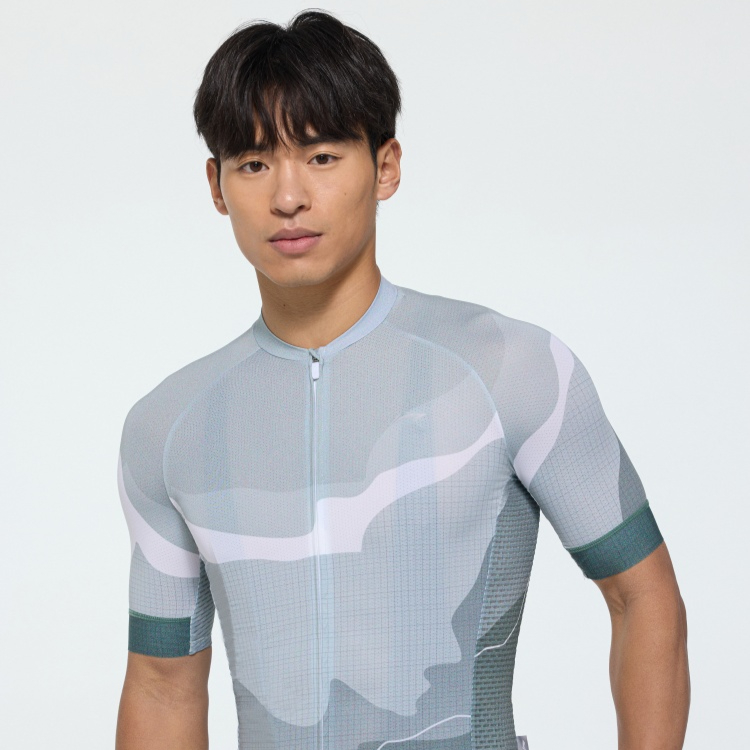 李宁新款专业骑行服短袖男款短袖上衣骑行装备夏透气舒适LCUY237