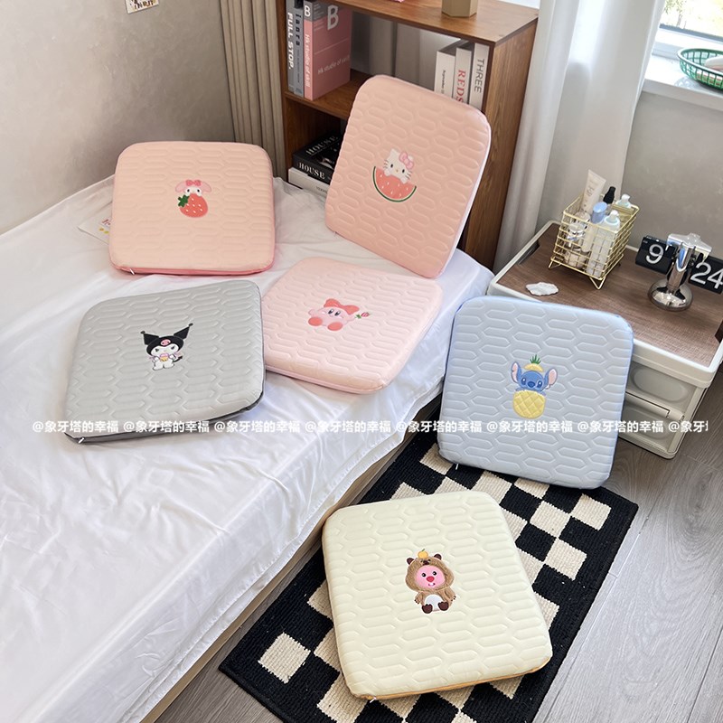 办公座椅屁股垫夏季乳胶冰丝凉席坐垫记忆棉学生宿舍久坐椅垫坐垫