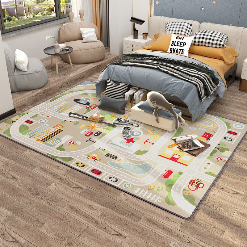 暖季石墨烯电热地毯客厅家用地暖垫卧室加热垫儿童卡通发热爬爬垫