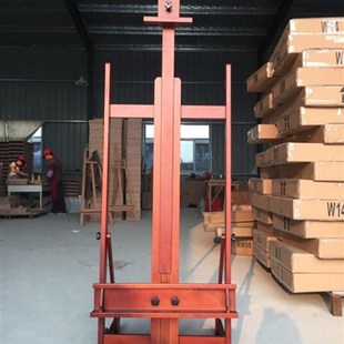 桃画架房地产售楼部画框架落地式榉木展示架汽车店广告画架