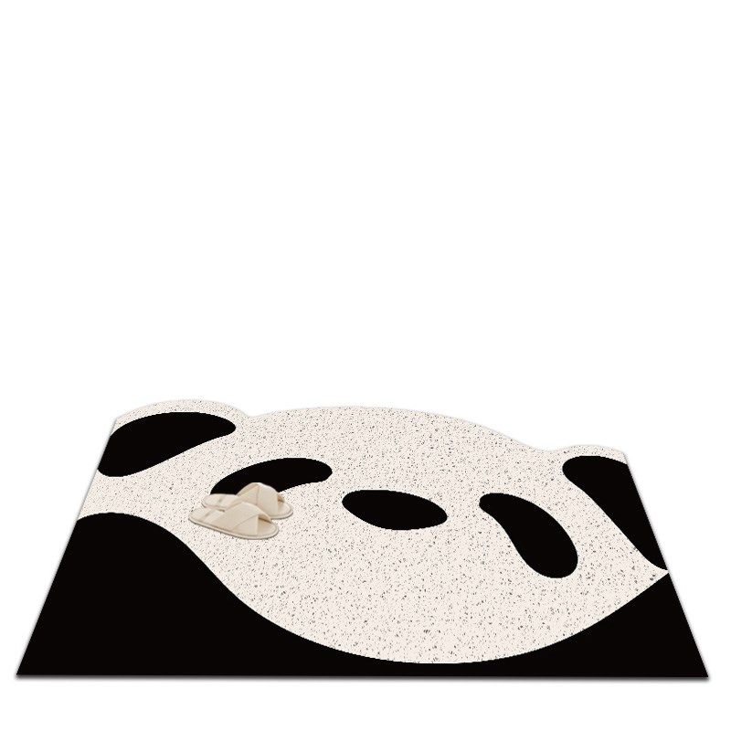 卡通熊猫入户地垫进门丝圈蹭土耐脏免洗地毯客厅除尘免打理防滑垫,居家布艺,入户地垫,淘宝优惠券,粉丝福利购,淘宝优惠卷