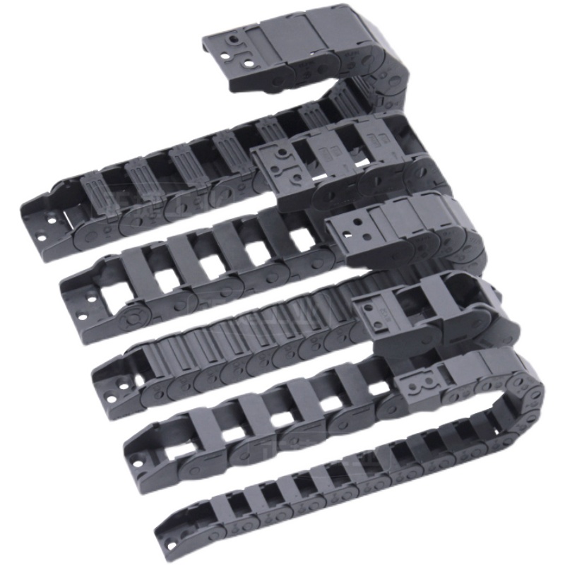拖链J15BF.1.N塑料机床尼龙坦克链J10桥式J18半封闭可打开内高7mm