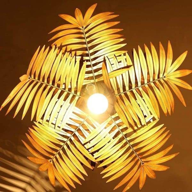 法式乡村金叶子吊灯卧室灯客厅餐厅艺术吊灯民宿酒店创意软装灯具