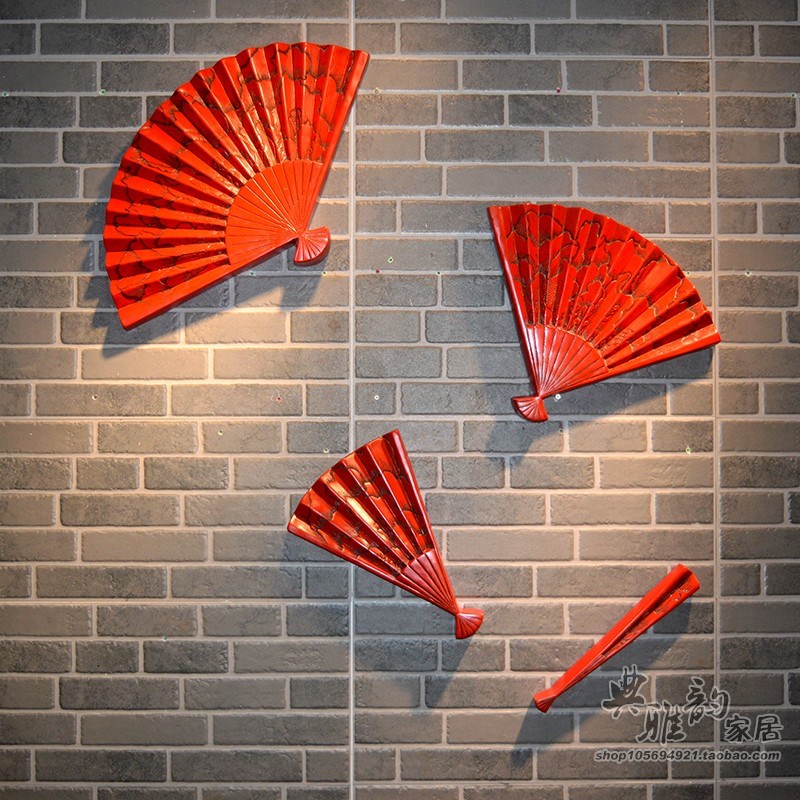 古色古香挂件客厅装饰卧室餐厅画无框壁画沙发背景玄关墙画扇组合