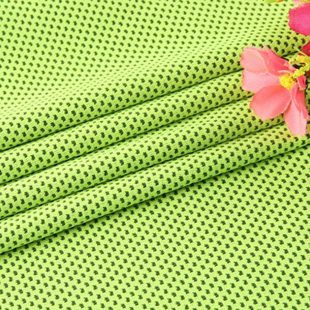 长促双色冷感蜂窝布 蜂巢 冰感网眼布 功能型吸湿凉感降温冰巾布