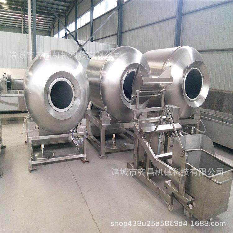 定制牛柳鸡柳真空滚揉机鸡肉片滚揉腌制机不锈钢鸡鸭真空滚揉机