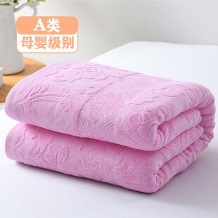 100%棉老上海牌毛巾被夏季盖毯老式全棉提花空调毯儿童午睡盖毯