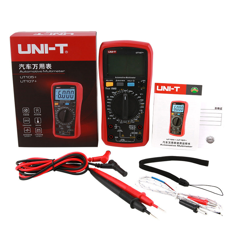 优利德UT7+UT5+汽修专用数字万用表转速闭合角脉冲宽度测量