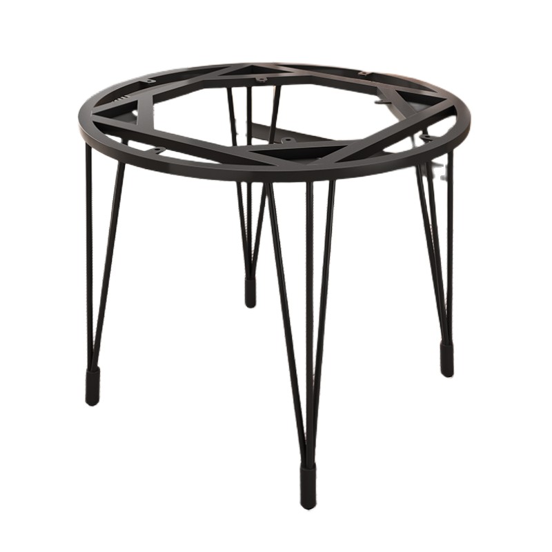 定制铁艺茶几架餐桌桌腿支架圆形沙发岩板小边几桌脚底座