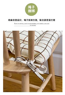 冬季办公室坐垫椅垫防滑屁股垫加厚格子椅子餐椅垫学生座垫