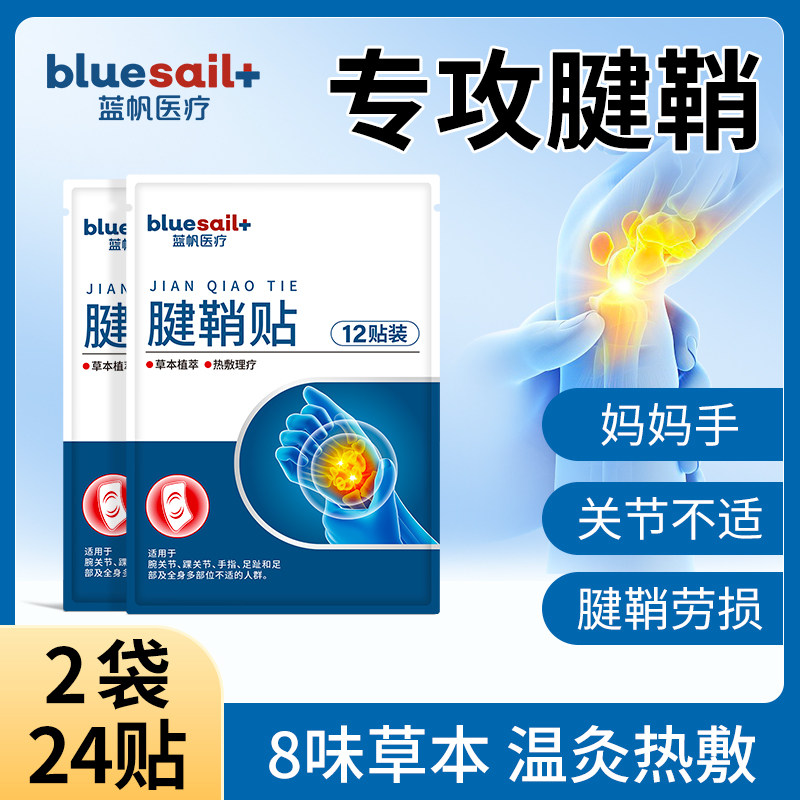 2袋24贴腱鞘贴手腕扭伤膏药贴手指大拇指妈妈手腱鞘保健贴