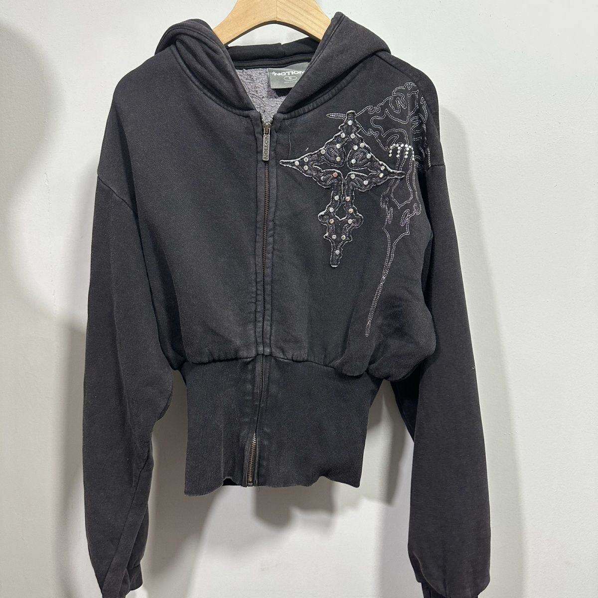 辣妹水洗复古做旧短款卫衣古着废土风外穿爆款高档外贸