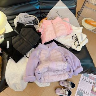 校服神器秋冬季新款男童女童长袖洋气宽松内胆拉链中大童棉服