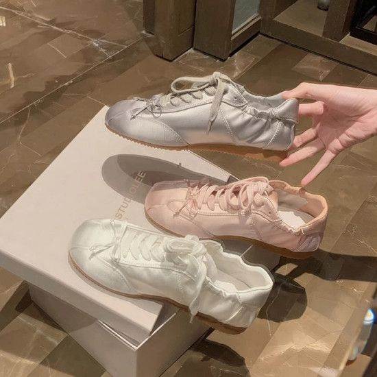 法式甜美蝴蝶结2026新款大码女鞋百搭软底芭蕾舞鞋平底休闲德训