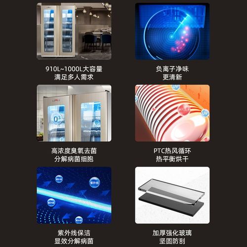 消毒柜商用餐饮双开门负离子烘干大容量密胺饭店酒店消毒碗柜