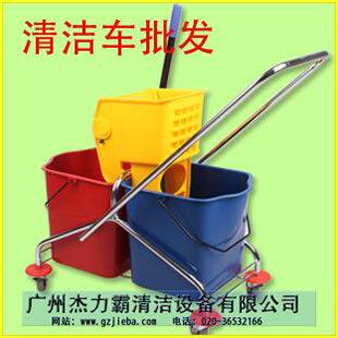 供应白云高级双桶榨水车AF08071双桶榨水车46升压水桶拖把桶