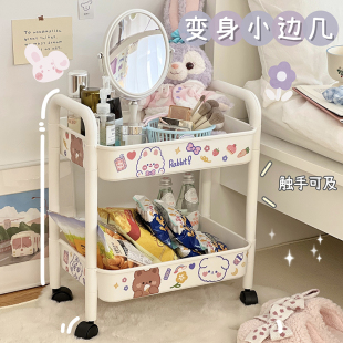 小推车置物架家用客厅厨房宿舍可移动整理收纳架零食玩具储物架子
