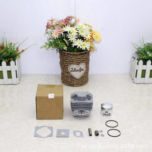 KJ 44-2套缸52cc割灌机套缸总成缸体活塞销挡环滚针活塞环