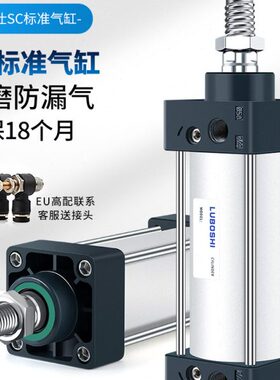气动25SC50推小型-大0力X1亚德客X16X标准XX130气缸S型600X8SC40