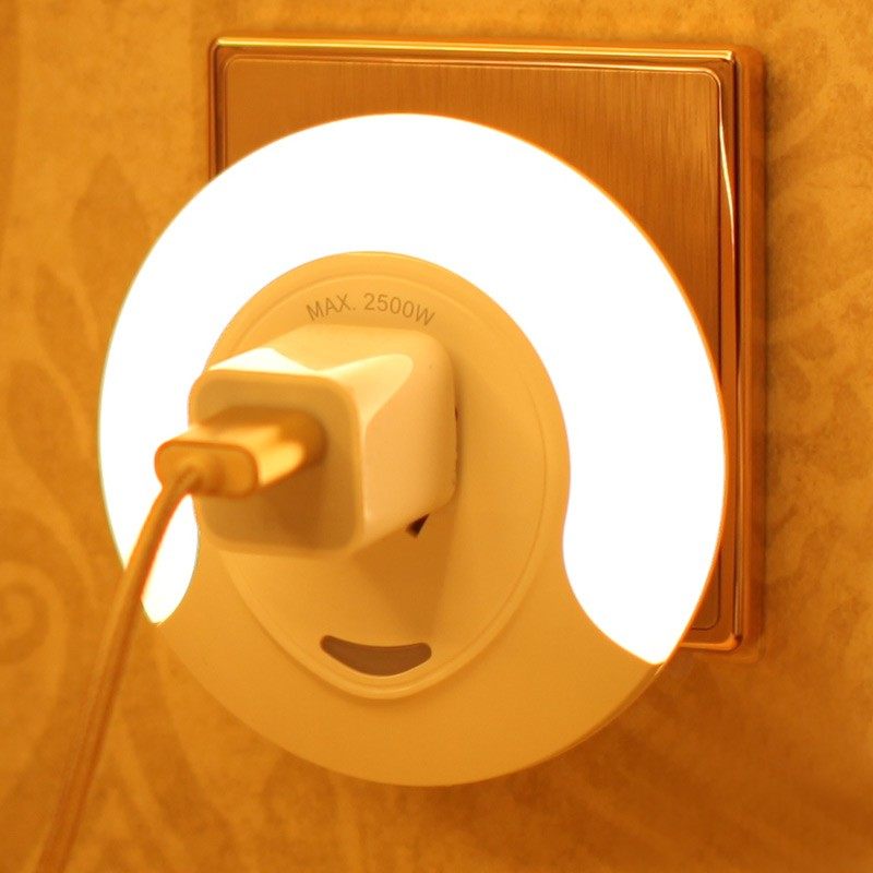 小夜灯插电婴儿喂奶护眼遥控感应光控声控节能卧室睡眠床头台灯泡