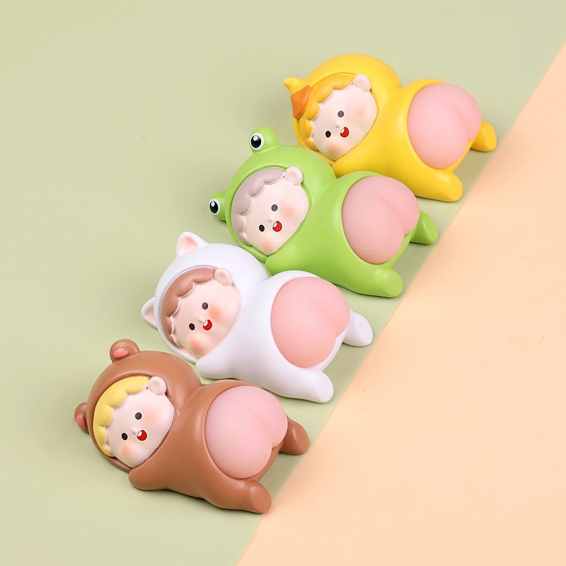 解压屁屁君送闺蜜生日礼物治愈系摆件不生气治愈搞笑神器玩偶沙雕