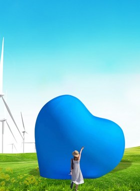 户外景区网红爱心秋千座椅玻璃钢雕塑拍照打卡民宿商场装饰大摆件