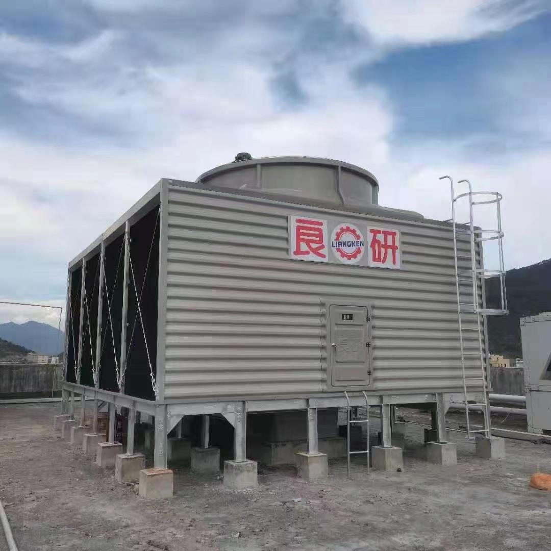 厂家供应25吨方形侧出风冷却水塔玻璃钢冷却塔横流方塔