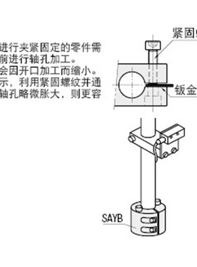 底座用支架 SBYB SBYM SBYA  SCYB SCYM 10 12 15 20 25 30 35 40