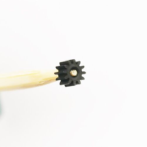 0.2模 12齿 钢齿轮 淬火加硬 黑化处理 模型车模改车 厚2孔1松配