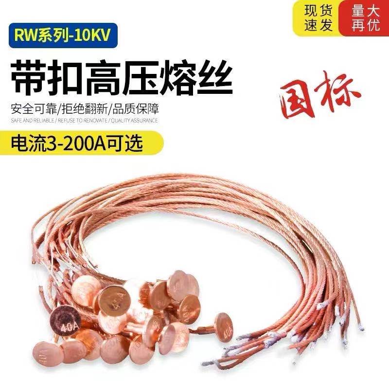 带扣高压熔丝RW-10KV户外跌落式熔断器保险丝3A-200A电流可选国标图片