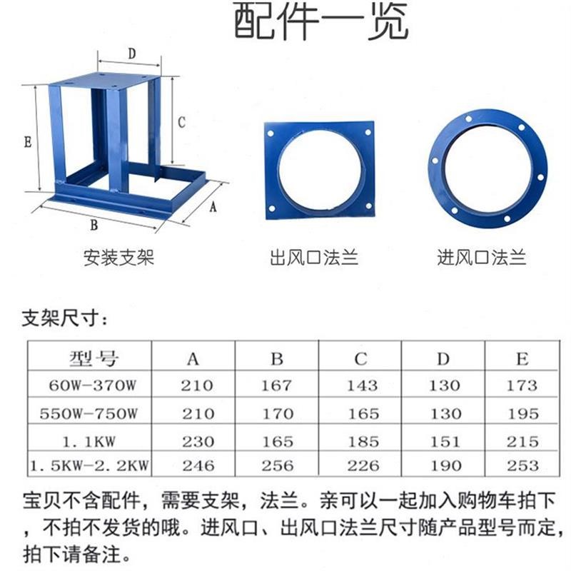 YN5-a47小型锅炉引风机220V耐高温离心风机380V工业除尘采暖炉抽