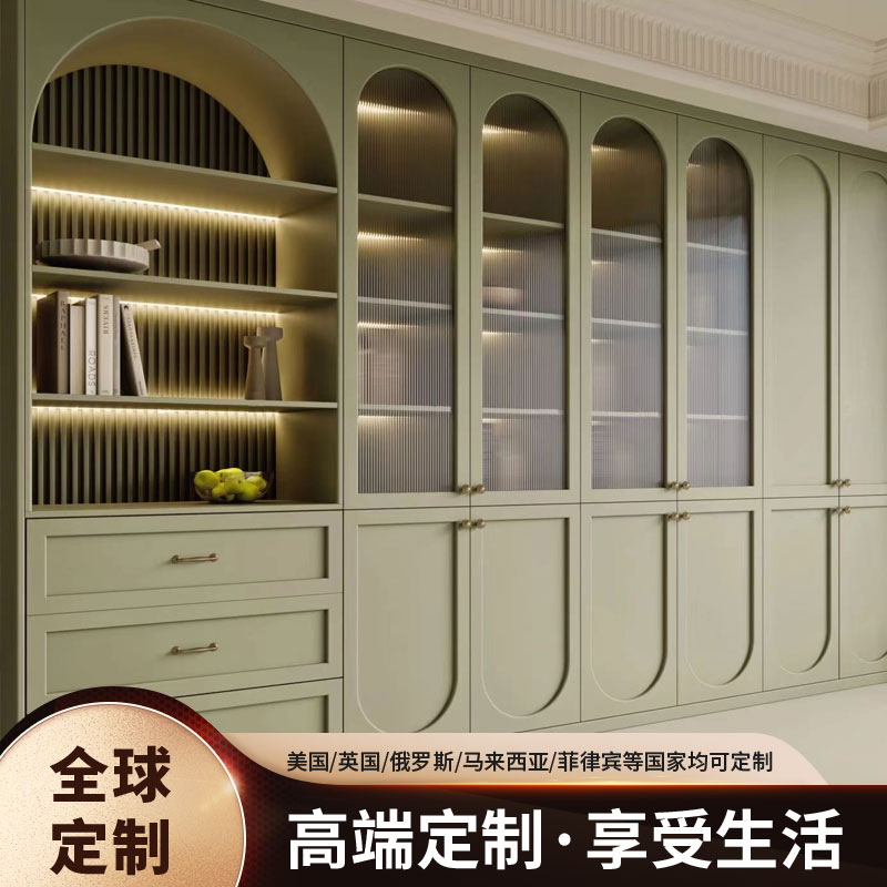 西安全屋定制实木衣柜定制整体一门到顶简约走入式衣帽间衣柜定制