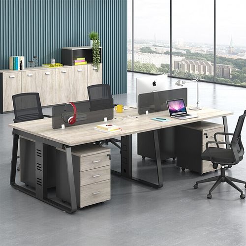 职员办公桌椅组合简约现代屏风卡座2人4人6人员工位办公室电脑桌