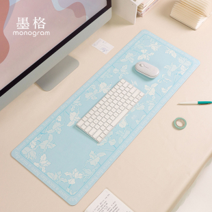 墨格办公学习桌垫防水防油电脑垫简约小清新风格 书桌办公桌女生学
